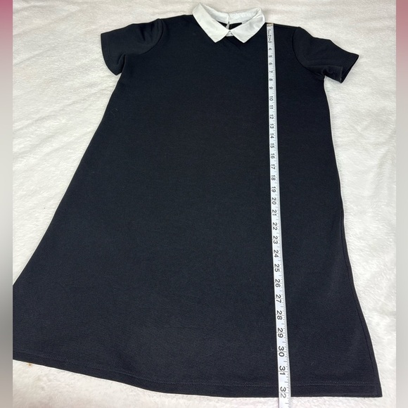 Zara Black Top with White Collar - Picture 3 of 6